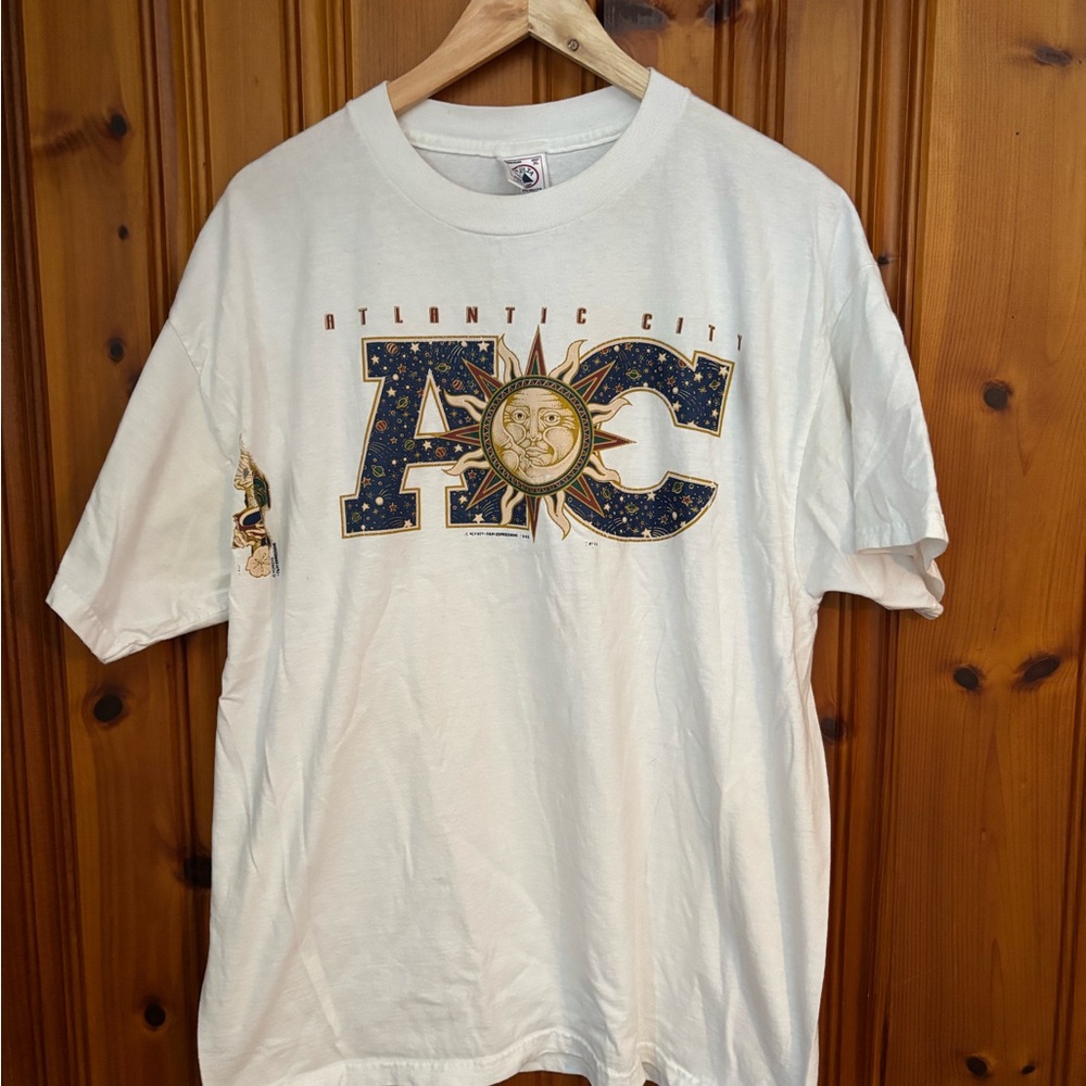 Delta White Atlantic City Graphic Tee